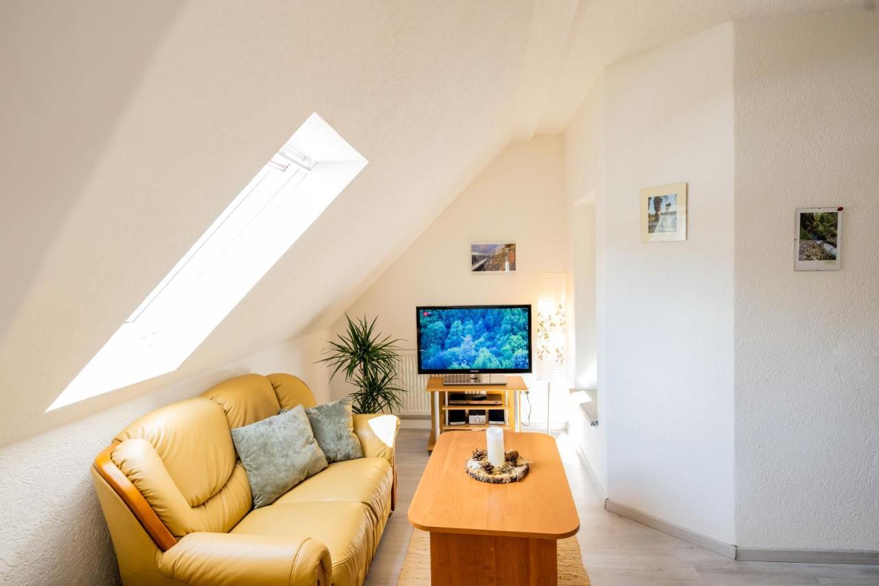 Waldblickwohnung Mit Schoener Terrasse Und Kamin Sebnitz Exterior foto